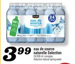Marché Richelieu EAU DE SOURCE NATURELLE SELECTION | SELECTION NATURAL SPRING WATER offer