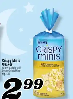 Marché Richelieu CRISPY MINIS QUAKER | QUAKER CRISPY MINIS offer