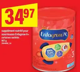 Maxi SUPPLÉMENT NUTRITIF POUR NOURRISSONS ENFAGROW A+, 907 G offer