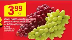 Maxi RAISINS ROUGES OU VERTS SANS PÉPINS offer