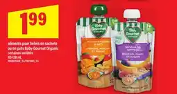 Maxi ALIMENTS POUR BÉBÉS EN SACHETS OU EN POTS BABY GOURNET ORGANIC offer