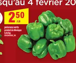 Maxi POIVRONS VERTS offer