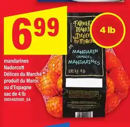 Maxi MANDARINES NADORCOTT DÉLICES DU MARCHÉ, SAC DE 4 LB offer