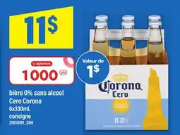 Maxi BIÈRE 0% SANS ALCOOL CERO CORONA offer