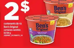 Maxi CONTENANTS DE RIZ BEN'S ORIGINAL, 62/68 G offer