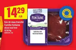 Maxi FOIE DE VEAU TRANCHÉ FAMILLE FONTAINE | SLICED VEAL LIVER offer