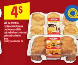 Maxi VOL-AU-VENT OU CROISSANTS DUMAS | PATTY SHELLS OR CROISSANTS, 6 UN offer