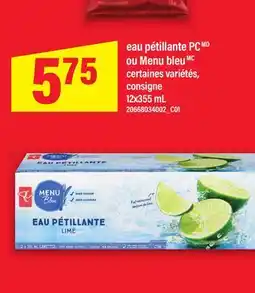 Maxi EAU PÉTILLANTE PC OU MENU BLEU offer