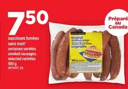 Maxi SAUCISSES FUMÉES SANS NOM | SMOKED SAUSAGES offer