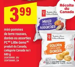Maxi MINI-POMMES DE TERRE ROUSSES, DORÉES OU ASSORTIES PCMD LITTLE GEMS offer