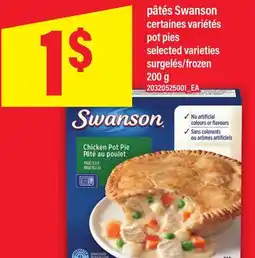 Maxi PÂTÉS SWANSON | POT PIES offer