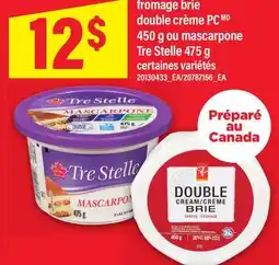 Maxi FROMAGE BRIE DOUBLE CRÈME PC, 450 G OU MASCARPONE TRE STELLE, 475 G offer