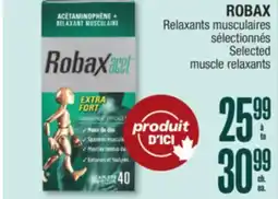 Jean Coutu ROBAX Selected muscle relaxants offer
