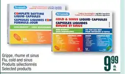 Jean Coutu PERSONNELLE Flu, cold and sinus Selected products offer