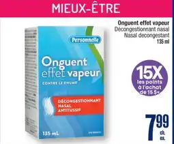Jean Coutu PERSONNELLE Nasal decongestant offer