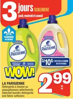 Jean Coutu LA PARISIENNE Selected laundry detergents offer