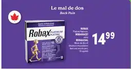 Familiprix ROBAX, Platinum, ROBAXACET or ROBAXISAL, Back and muscle pain, 18 caplets offer