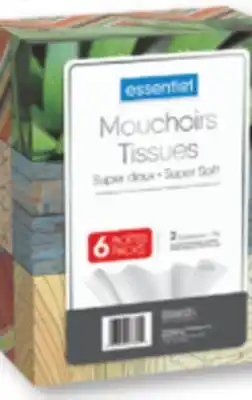 Familiprix ESSENTIEL Tissues, 6 packs offer