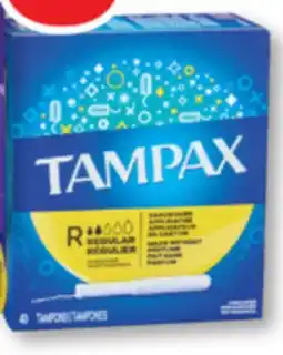 Familiprix Tampax tampons regular abs 40un offer