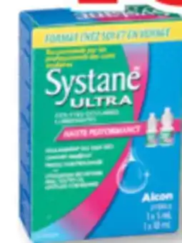 Familiprix SYSTANE, Selected lubricant eye drops offer