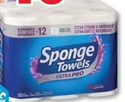 Familiprix SPONGE TOWELS, Ultra Pro, Paper towels, 6 double rolls offer