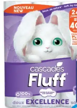 Familiprix CASCADES Fluff, Bathroom tissue, 24 jumbo rolls offer