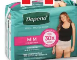 Familiprix DEPEND Selected products and sizes offer