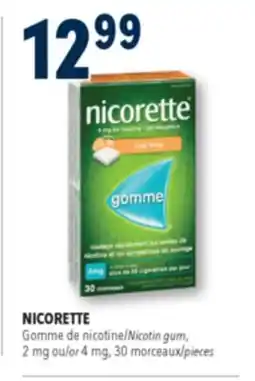 Familiprix NICORETTE, Nicotin gum, 2 mg or 4 mg, 30 pieces offer