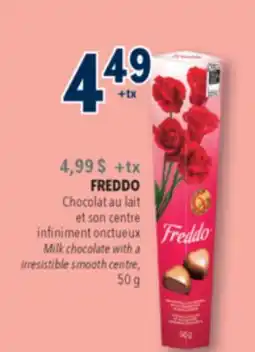 Familiprix FREDDO Milk chocolate with a irresistible smooth centre offer