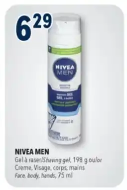 Familiprix Nivea Men sensitive skin shaving gel offer