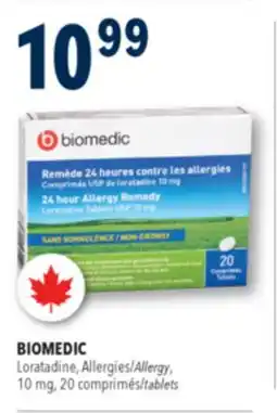 Familiprix BIOMEDIC, Loratadine, Allergy, 10 mg, 20 tablets offer