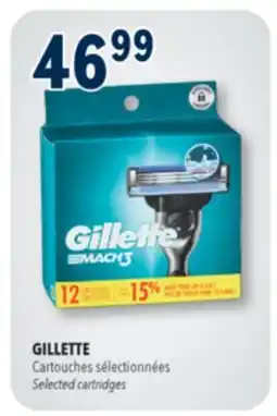 Familiprix GILLETTE, Selected cartridges offer