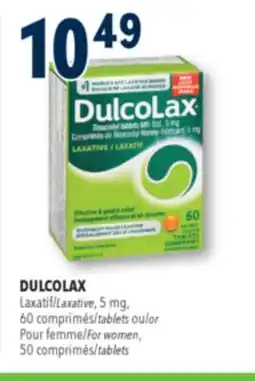 Familiprix DULCOLAX, Laxative, 5 mg, 60 tablets or For women, 50 tablets offer