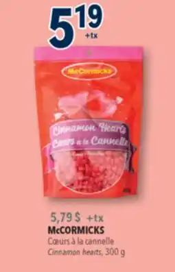 Familiprix McCORMICKS, Cinnamon hearts offer