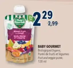 Familiprix BABY GOURMET, Organic, Aliments Baby foods, meals offer