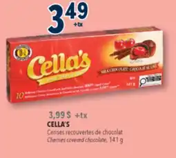 Familiprix CELLA'S, Cherries covered chocolate offer