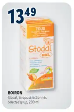 Familiprix BOIRON, Selected syrup offer