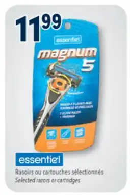 Familiprix ESSENTIEL, Selected razors or cartridges offer