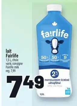 Metro LAIT FAIRLIFE | FAIRLIFE MILK offer