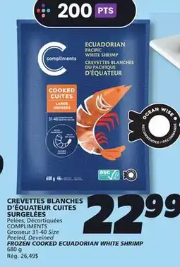 IGA COMPLIMENTS FROZEN COOKED ECUADORIAN WHITE SHRIMP offer