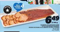 IGA FROZEN PASTRAMI-STYLE SMOKED ATLANTIC SALMON offer
