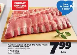 IGA FRESH PORK BACK RIBS offer