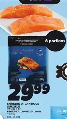 IGA VASCO & CO. FROZEN ATLANTIC SALMON offer