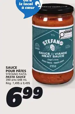 IGA STEFANO FAITA PASTA SAUCE offer