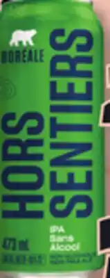 IGA BORÉALE HORS SENTIERS NON-ALCOHOLIC BEER offer