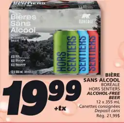 IGA BORÉALE HORS SENTIERS ALCOHOL-FREE BEER offer