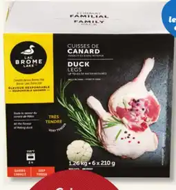 IGA LAC BROME FROZEN DUCKS LEGS OR BONELESS BREASTS offer
