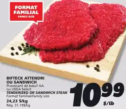 IGA TENDERIZED OR SANDWICH STEAK offer