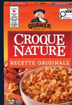 IGA QUAKER CROQUE NATURE CEREAL offer