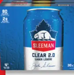 IGA SLEEMAN CLEAR 2.0 BEER offer